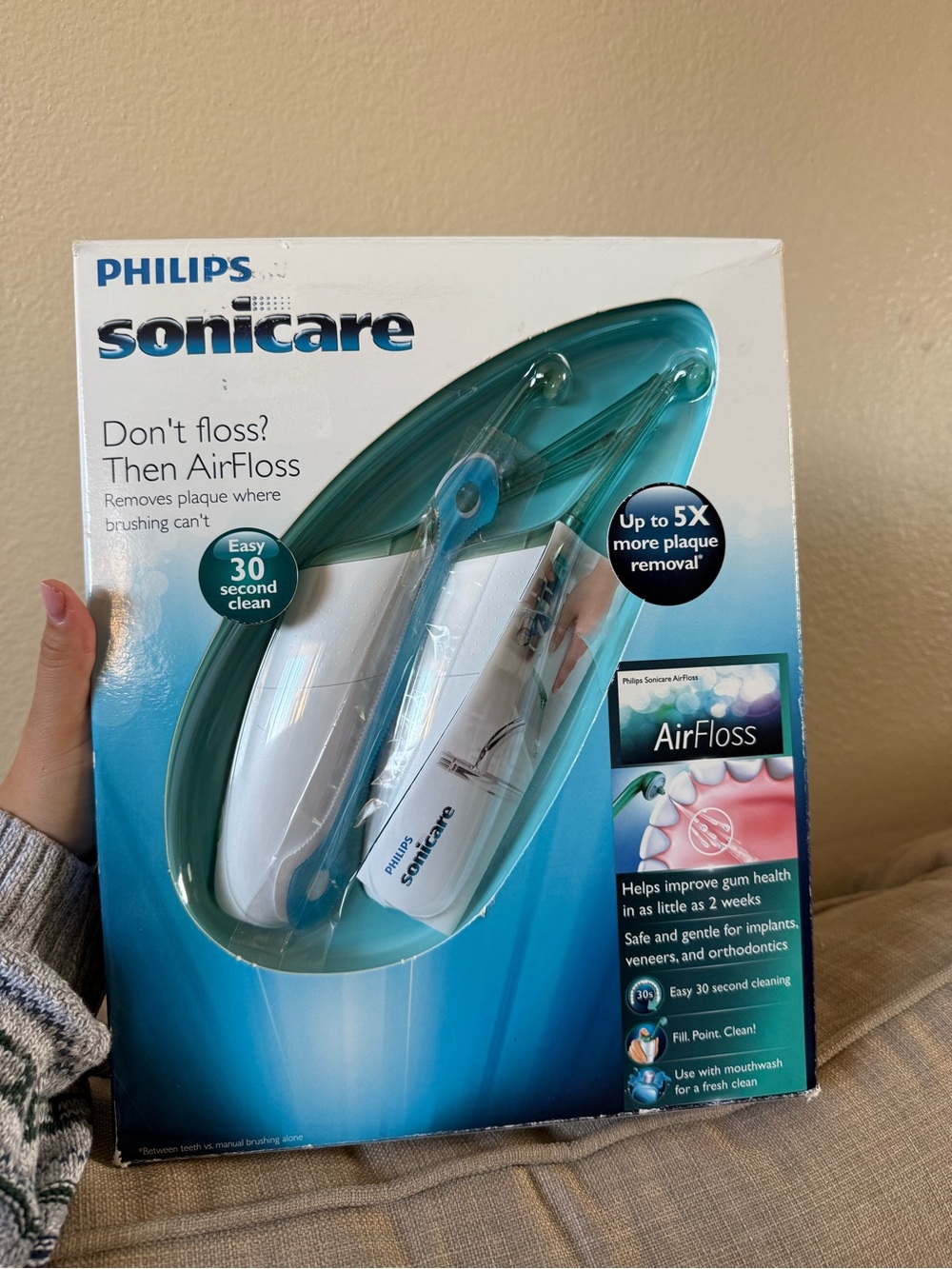Philips Sonicare AirFloss — White and Teal Accents